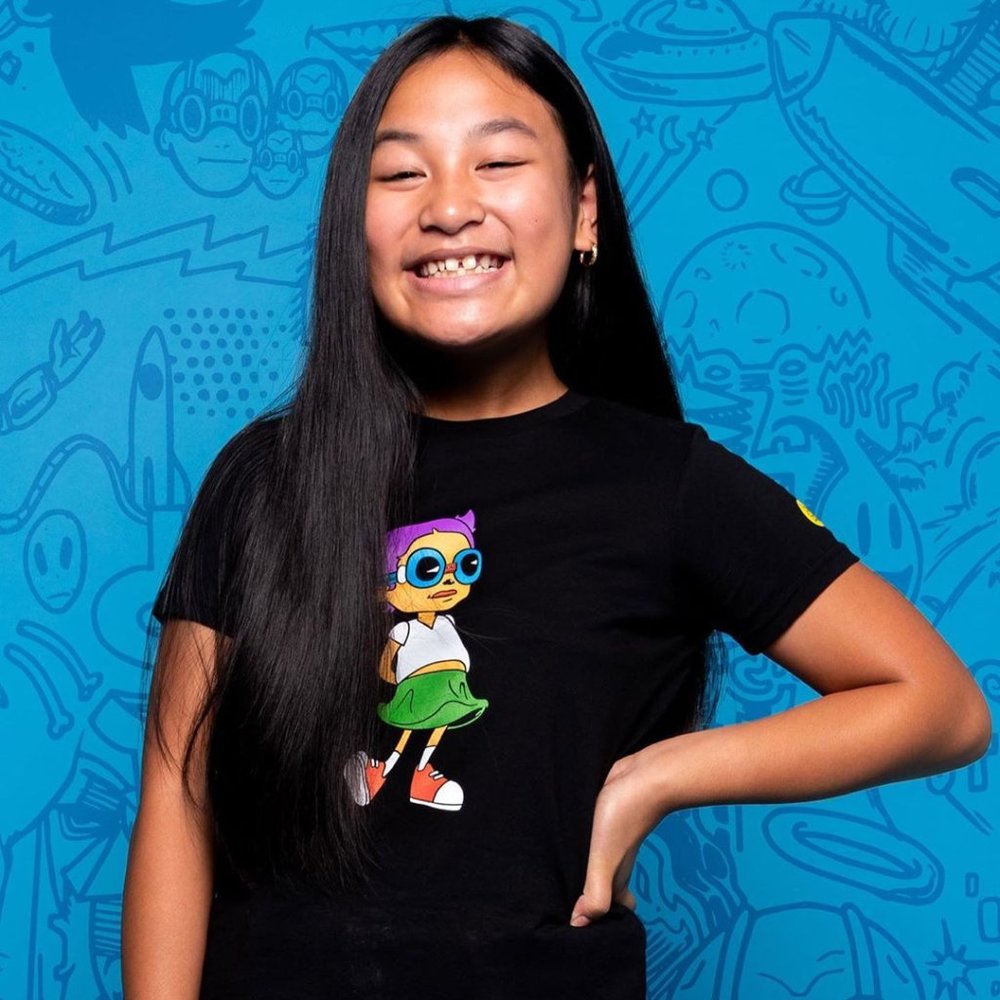 Hebru Brantley Girls T-Shirt Lil Mama Flygirl
